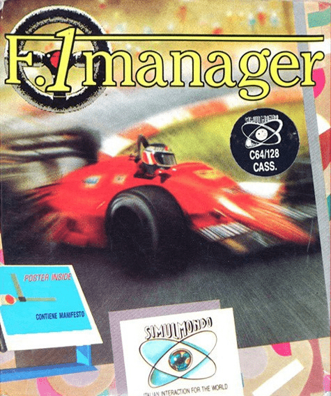 F1 Manager box art for Commodore 64